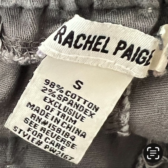 Rachel Paige Wide Leg Cargo Pants in Charcoal Small - Picture 3 of 3